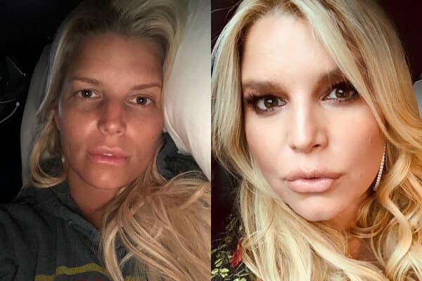 Celebrity Jessica Simpson without Makeup