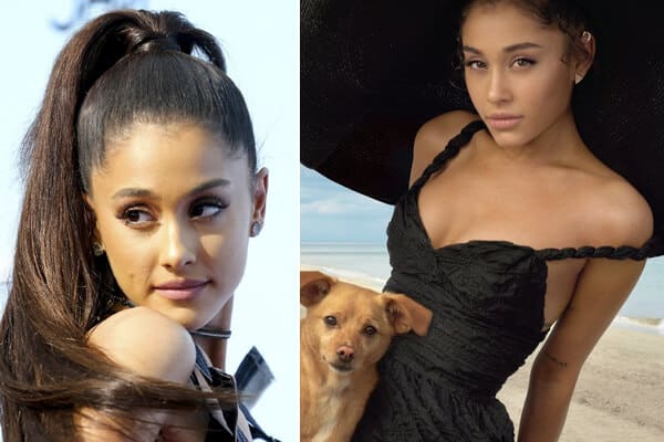 Celebrity Ariana Grande without Makeup Look