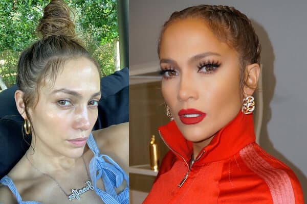 Singer Jennifer Lopez Picture of No Makeup