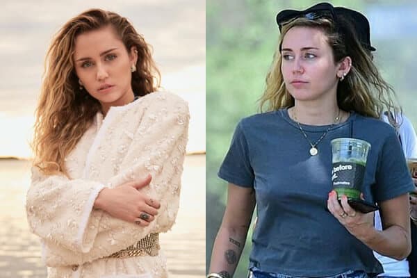 Miley Cyrus in No Makeup Look