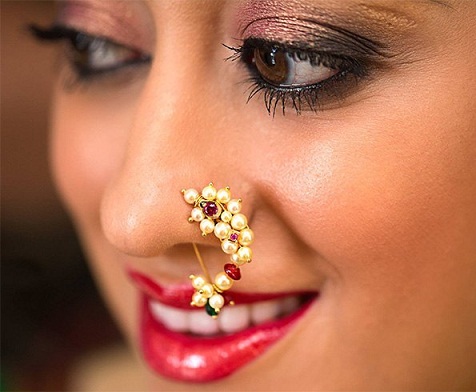 Ethnic Maharashtra Style Big Nose Ring