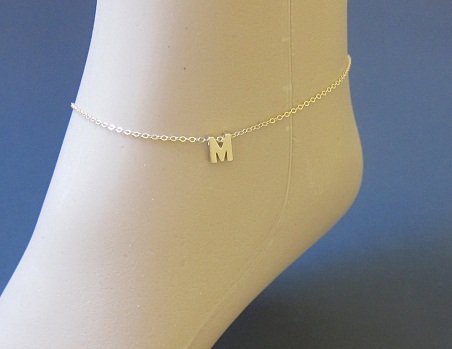 gold-anklets-designs-initial-gold-design-anklet