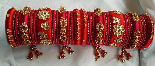 Zardosi Work Handmade Bangles