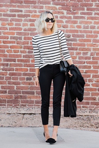 Stripped Lee Jeans for Women