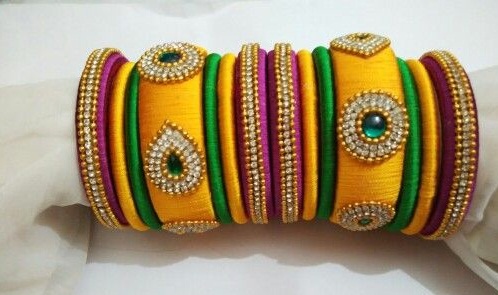 Designer Silk Thread Bangles