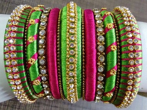 Handmade Silk Thread Bangles