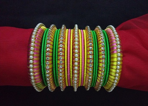 Creative Silk Thread Bangles