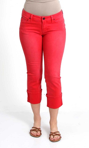 Cuffed Colored Jeans