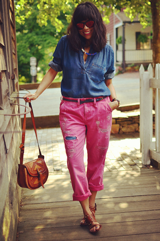 Colored Boyfriend Jeans