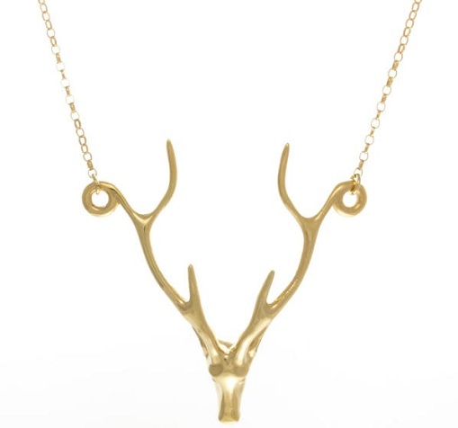 designer-deer-shaped-gold-necklace