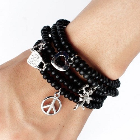 bracelets for men - Black Bracelets for Guys