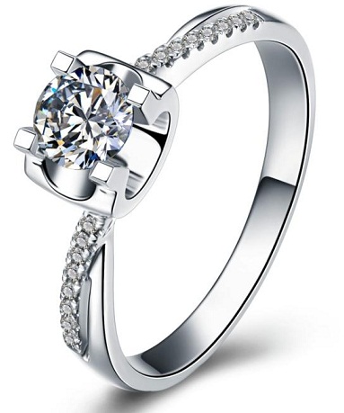 White Gold Diamond Rings for Women