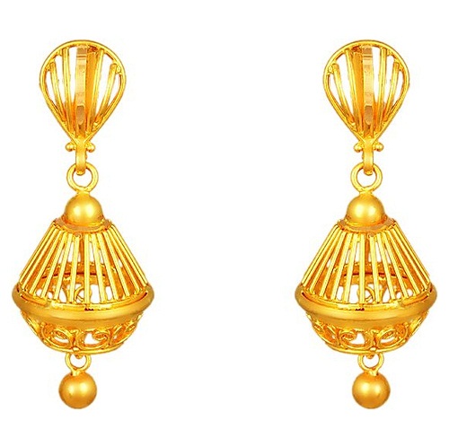 Gold Jhumka Design in 2gm