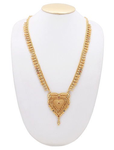 Thin attractive gold plated necklace