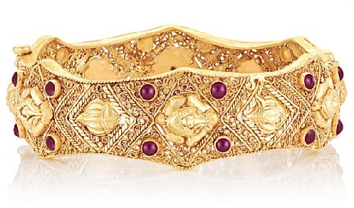 Ethnic Gold Single Bangle