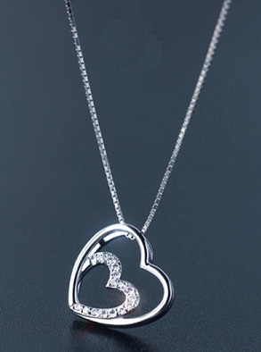 Cute Heart shaped Pendant Necklace