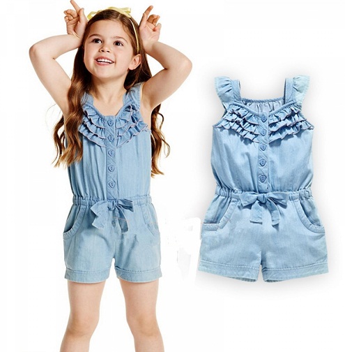 Denim jumpsuits for Kids