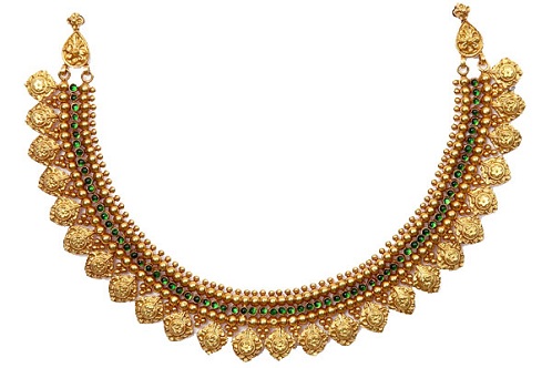 South Indian Gold Necklace in 30Gms