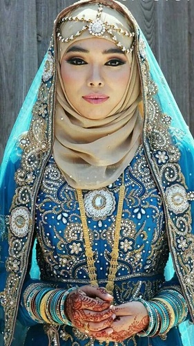 Wedding Hijab Saree