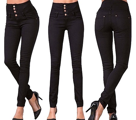 High Waist Pencil Jeans