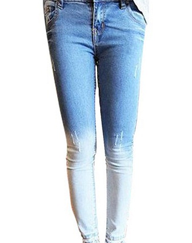 Dual Shade Pencil Jeans