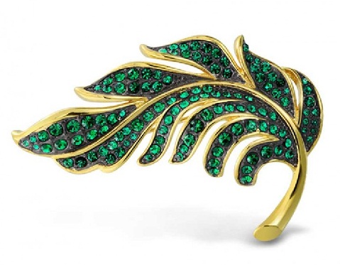 brooch-designs-golden-green-brooch