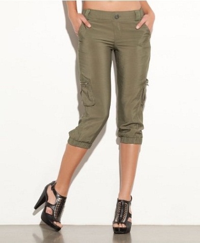 Knee Length Women Cargo Pant