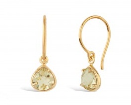 Small diamond drop earrings