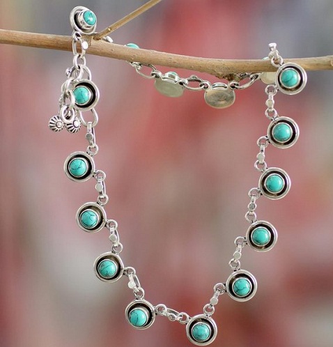 silver-anklets-for-girls-hand-crafted-indian-trend-turquoise-silver-anklets