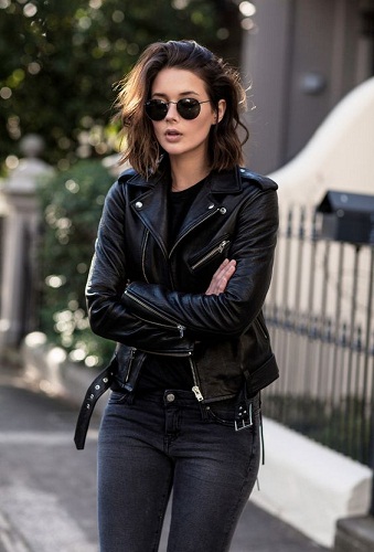 Classic Leather Biker Jacket