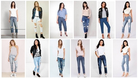 casual and stylish boyfriend jeans for women