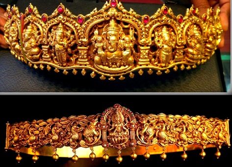 temple-jewellery-designs-temple-designed-lord-ganesh-waist-belt