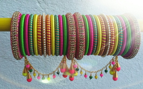 Charms thread bangles