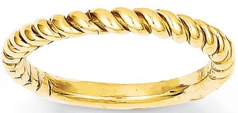 Gold Rings For Women In Twisted Pattern