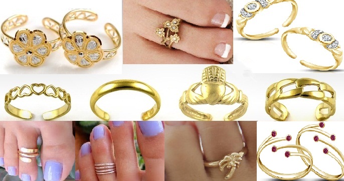 Gold Toe Rings Designs