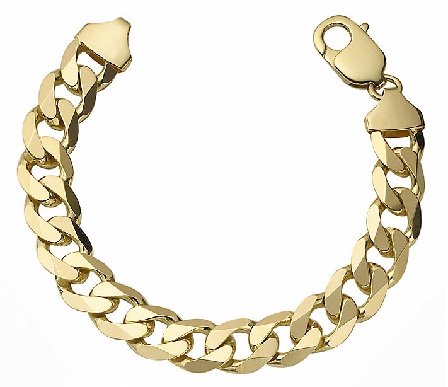 gold-bracelets-for-women-curb-bracelet