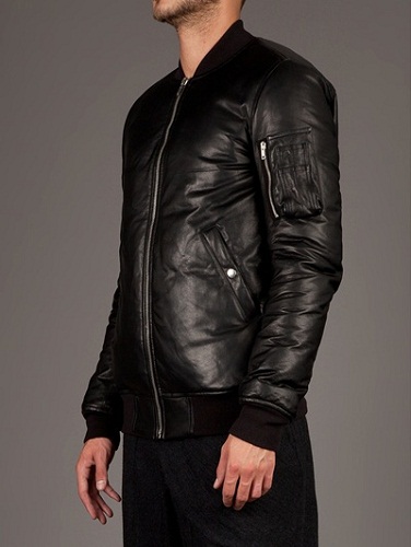 Rick Owens Padded Lamb Skin Jacket