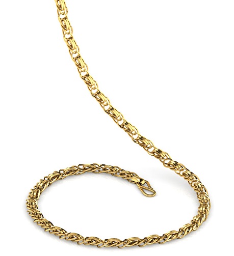 Interwarped Gold Chain