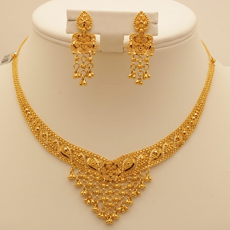 Bridal Gold Necklace Design