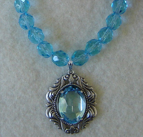 Aquamarine Stone Necklace