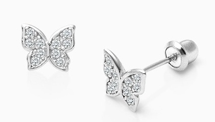 Tiny butterfly earrings