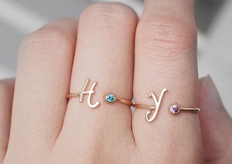 couples-initials-birthstone-rings