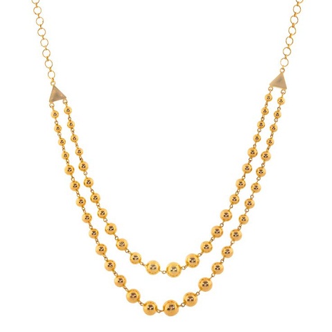 Golden Beaded Necklace