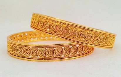 Spiral Design Bangles