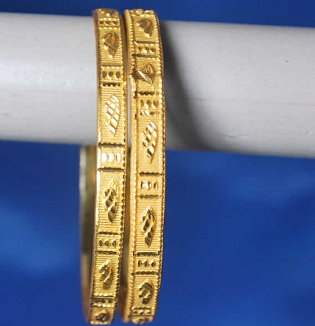 Flat 4 gm Gold Bangles