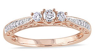 Rose Gold Promise Rings