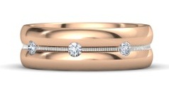 Rose Gold Rings for Men In Diamonds