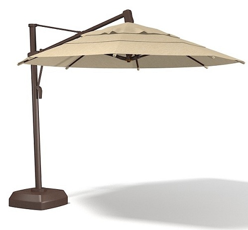 Beige Colored Canopy Garden Umbrellas