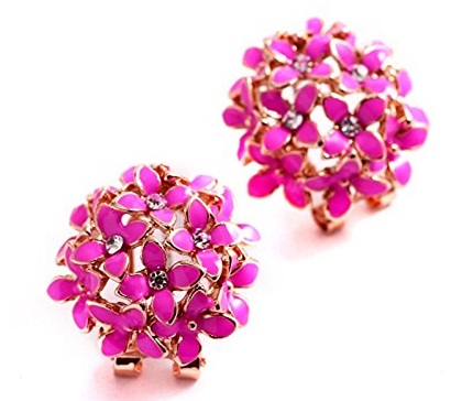 Floral Pink Earring