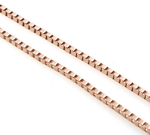 Box Rose Gold Chain